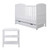 Ickle Bubba Coleby Mini 2 Piece Room Set & Premium Sprung Mattress - White