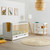 Ickle Bubba Coleby 2 Piece Room Set & Fibre Mattress  - Scandi White