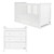 Ickle Bubba Snowdon Classic 2 Piece Room Set & Premium Sprung Mattress - White