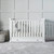 Ickle Bubba Snowdon 4 in 1 Mini 2 Piece Room Set & Premium Sprung Mattress - White