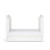 Ickle Bubba Snowdon 4 in 1 Mini 3 Piece Room Set & Premium Sprung Mattress - White