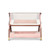 Tutti Bambini CoZee Luxe Mini Me Crib - Walnut/Blush