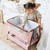 Tutti Bambini CoZee Luxe Mini Me Crib - Walnut/Blush