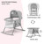 Kinderkraft Lovi 3-in-1 Baby Crib - Grey