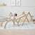 Tutti Bambini Scala Montessori 3 in 1 Pikler Climbing Frame with Climbing Wall - Mushroom