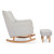 Babymore Ida Nursing Chair with Stool - Cashmere