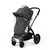 Ickle Bubba Stomp Luxe 9-Piece Pram - Black/Charcoal Grey/Black
