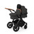 Ickle Bubba Stomp Luxe 9-Piece Pram - Black/Charcoal Grey/Tan