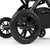 Ickle Bubba Stomp Luxe 9-Piece Pram - Black/Charcoal Grey/Tan