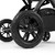 Ickle Bubba Stomp Luxe 9-Piece Pram - Black/Midnight/Black