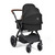Ickle Bubba Stomp Luxe Pram - Black/Midnight/Tan