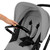 Ickle Bubba Stomp Luxe 9-Piece Pram - Black/Pearl Grey/Black