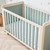 Tutti Bambini Kuba Cot Bed - Golden Oak/Sage Weave