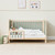Tutti Bambini Kuba Cot Bed - Golden Oak/Sage Weave