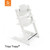 Stokke® Tripp Trapp® Highchair + Baby Set + Cushion Bundle - White