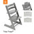 Stokke® Tripp Trapp® Highchair + Baby Set + Cushion Bundle - Storm Grey