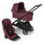 Bugaboo Dragonfly Stroller + Carrycot - Black/Dark Cherry