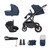 Babymore Chia Pecan i-Size & Base Travel System - Midnight Blue