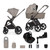 Venicci Upline 2 3-in-1 Tiago + 360 Base Travel System - Taupe