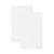 Shnuggle Air Lite Bedside Crib Sheets 2 Pack - White Plain