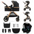Kinderkraft Esme 3-in-1 Travel System - Pure Black