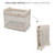 Kinderkraft Moon Dream Travel Cot - Beige