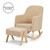 Ickle Bubba Roxby Nursery Chair & Stool - Sand