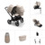 Bugaboo Donkey 5 Duo Ultimate Bundle - Black/Desert Taupe