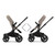 Bugaboo Donkey 5 Twin Complete Bundle - Black/Desert Taupe