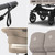 Bugaboo Donkey 5 Twin Complete Bundle - Black/Desert Taupe