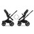 Bugaboo Donkey 5 Twin Ultimate Bundle - Black/Forest Green