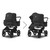 Bugaboo Donkey 5 Duo Cloud T Ultimate Bundle - Black/Midnight Black