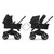 Bugaboo Donkey 5 Duo Cloud T Ultimate Bundle - Black/Midnight Black