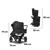 Bugaboo Donkey 5 Duo Cloud T Ultimate Bundle - Black/Midnight Black
