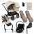 Bugaboo Donkey 5 Duo Cloud T Ultimate Bundle - Black/Desert Taupe