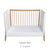 Gaia Baby Hera Cot Bed Studio Edit - White/Oak