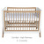 Gaia Baby Hera Cot Bed Studio Edit - White/Oak