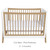 Gaia Baby Hera Cot Bed Studio Edit - White/Oak