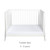 Gaia Baby Hera Studio Edit 2 Piece Room Set - White