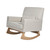 Gaia Baby Serena Rocking/Feeding Chair - Ecru Corduroy/Oak
