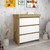 Shefa Kids Changing Unit 880 with 3 Drawers - Cremona Oak/White