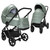 Noordi Fjordi V2 Leather 2-in-1 Pram - Sage