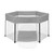 Ickle Bubba Fiesta Pop Up Playpen - Space Grey