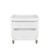 Gaia Baby Serena Mini Cot + Bedside Crib & Dresser - White/Natural