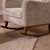 Tutti Bambini Harper Wingback Rocking Chair & Footstool - Teddy Mushroom