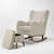 Tutti Bambini Harper Wingback Rocking Chair & Footstool - Teddy Mushroom