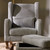Tutti Bambini Harper Wingback Rocking Chair & Footstool - Cloud Grey