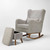 Tutti Bambini Harper Wingback Rocking Chair & Footstool - Cloud Grey