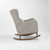 Tutti Bambini Harper Wingback Rocking Chair & Footstool - Cloud Grey