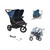 Out N About Nipper Double V6 Newborn and Toddler Bundle - Highland Blue